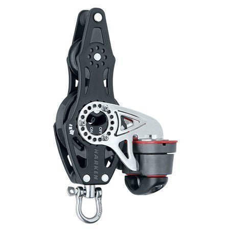 Harken 57mm Violin Ratsch-Block mit Hundsfott/Klemme